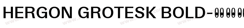 HERGON GROTESK BOLD字体转换